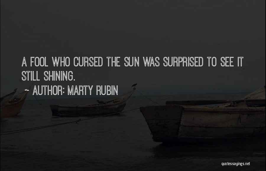 Sun Shining Quotes By Marty Rubin