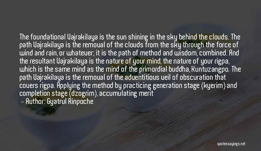 Sun Shining Through Quotes By Gyatrul Rinpoche