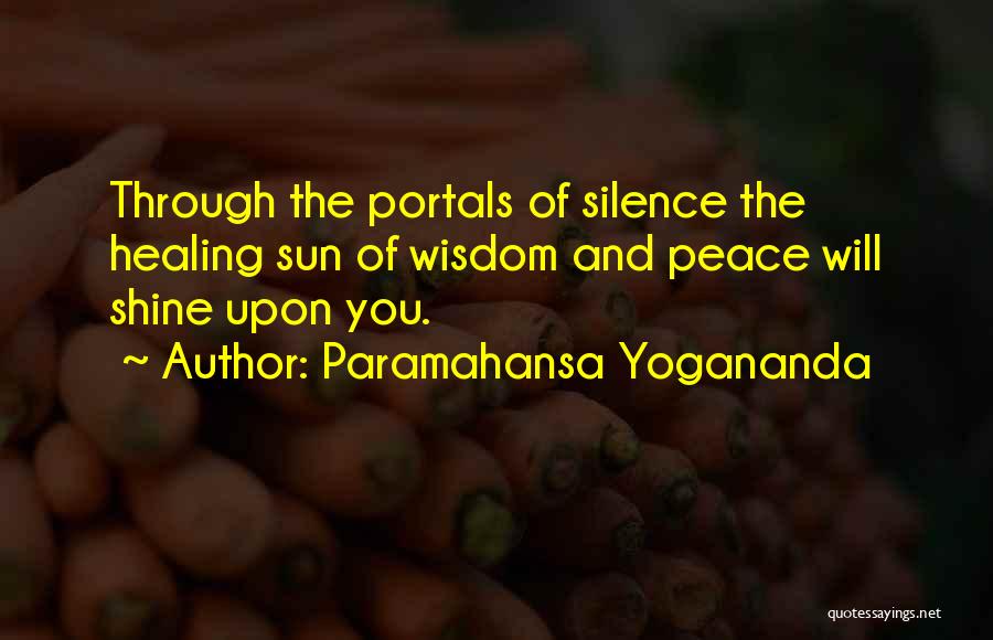 Sun Shining Through Quotes By Paramahansa Yogananda