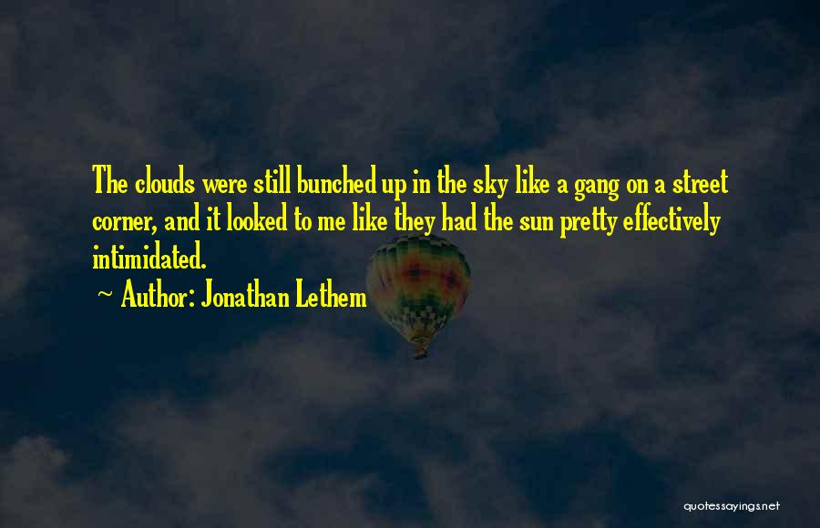 Sun Sky Clouds Quotes By Jonathan Lethem