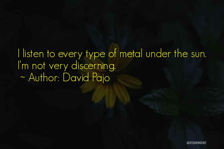 Sun What Type Quotes By David Pajo