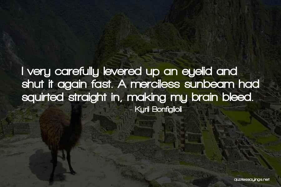 Sunbeam Quotes By Kyril Bonfiglioli Sunbeam Quotes By Kyril Bonfiglioli