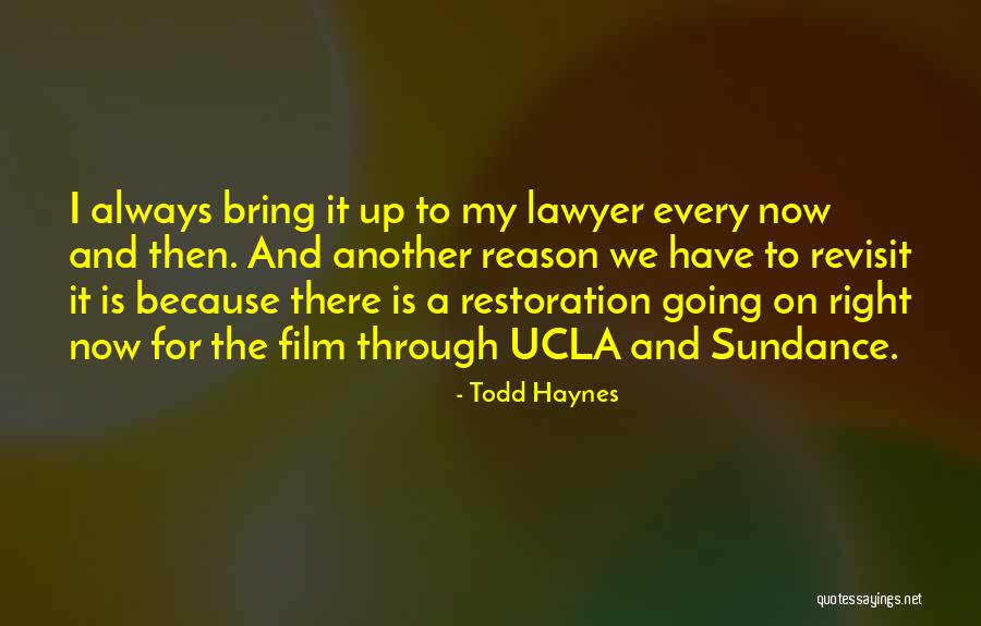 Sundance Quotes By Todd Haynes