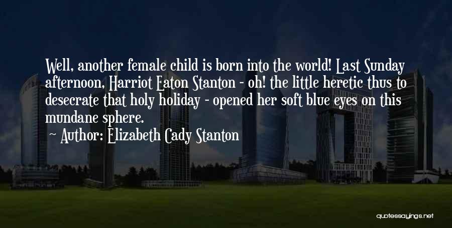 Sunday Afternoon Quotes By Elizabeth Cady Stanton