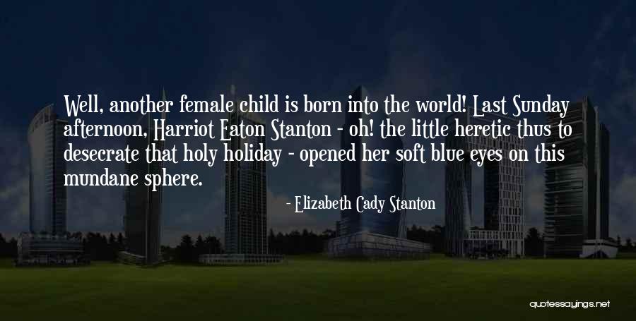 Sunday Afternoon Quotes By Elizabeth Cady Stanton