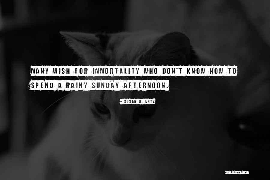 Sunday Afternoon Quotes By Susan G. Entz Sunday Afternoon Quotes By Susan G. Entz