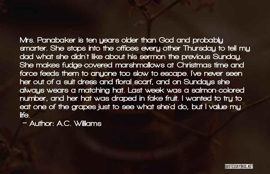Sunday Church Funny Quotes By A.C. Williams