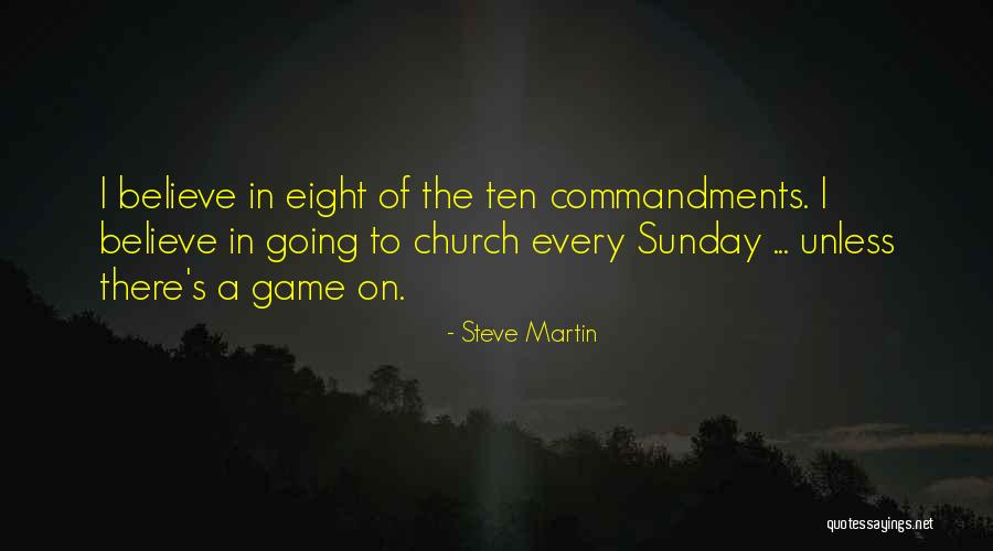 Sunday Church Funny Quotes By Steve Martin