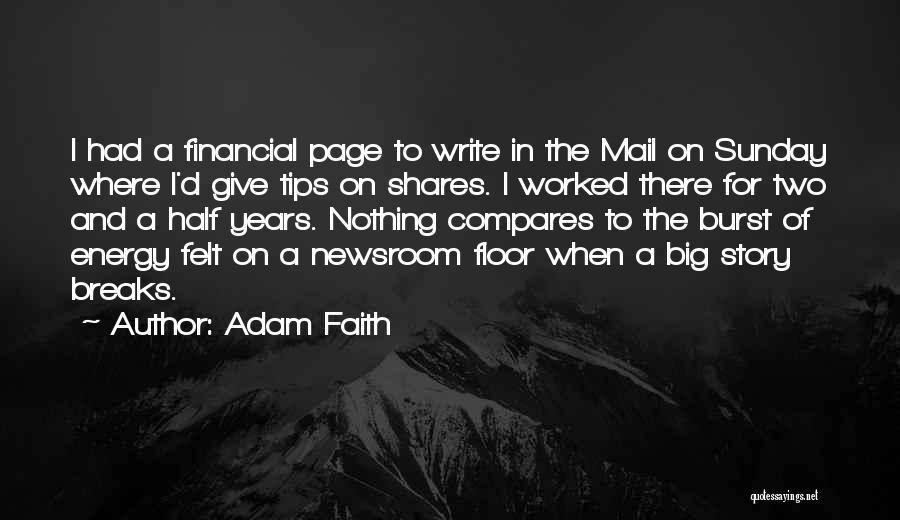 Sunday Energy Quotes By Adam Faith