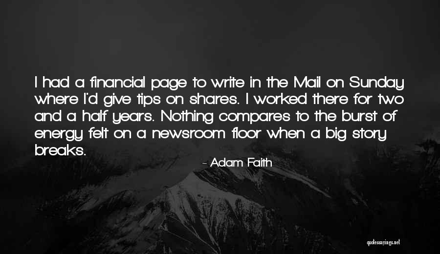 Sunday Energy Quotes By Adam Faith