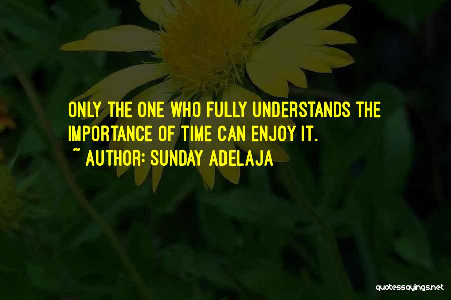 Sunday Enjoy Quotes By Sunday Adelaja