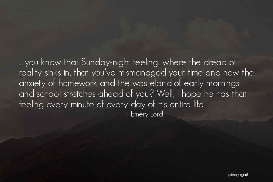 Sunday Is The Lord's Day Quotes By Emery Lord