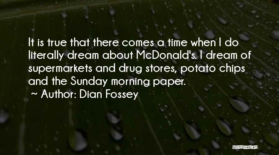 Sunday Morning Quotes By Dian Fossey