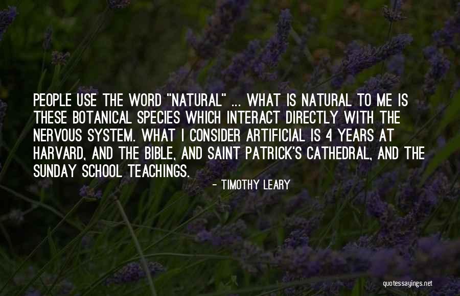 Sunday School Teaching Quotes By Timothy Leary