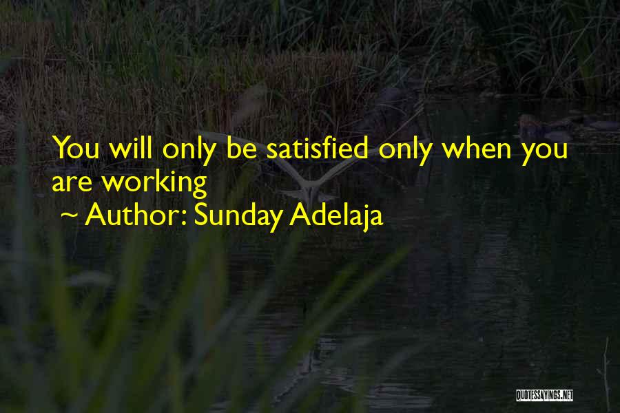 Sunday Working Quotes By Sunday Adelaja