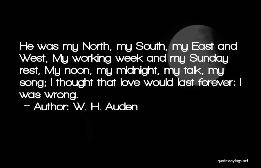 Sunday Working Quotes By W. H. Auden