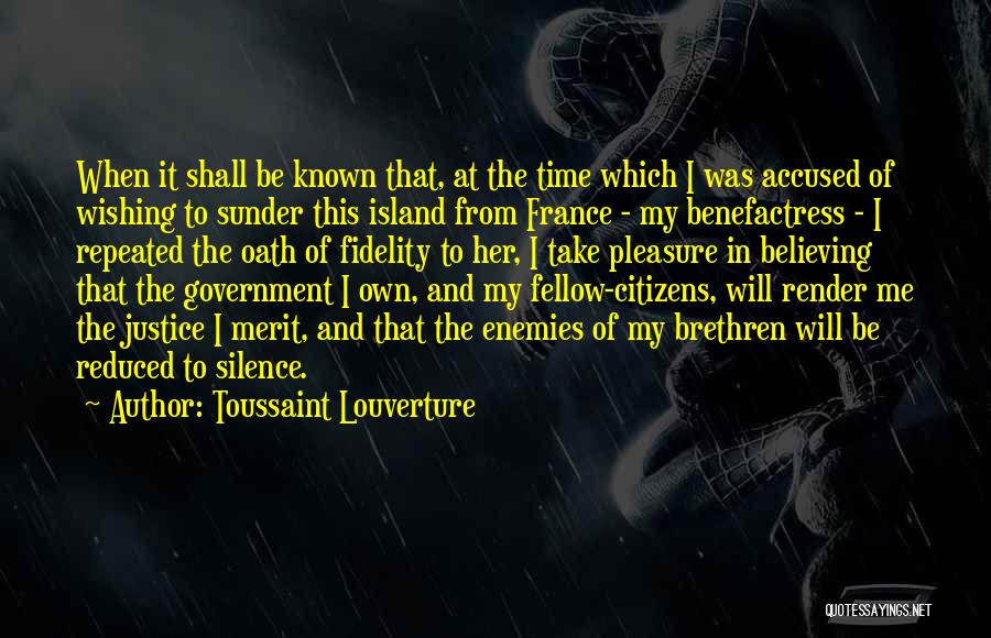 Sunder Quotes By Toussaint Louverture