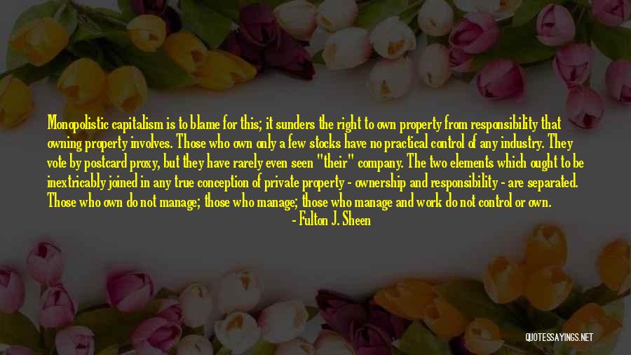 Sunders Quotes By Fulton J. Sheen Sunders Quotes By Fulton J. Sheen