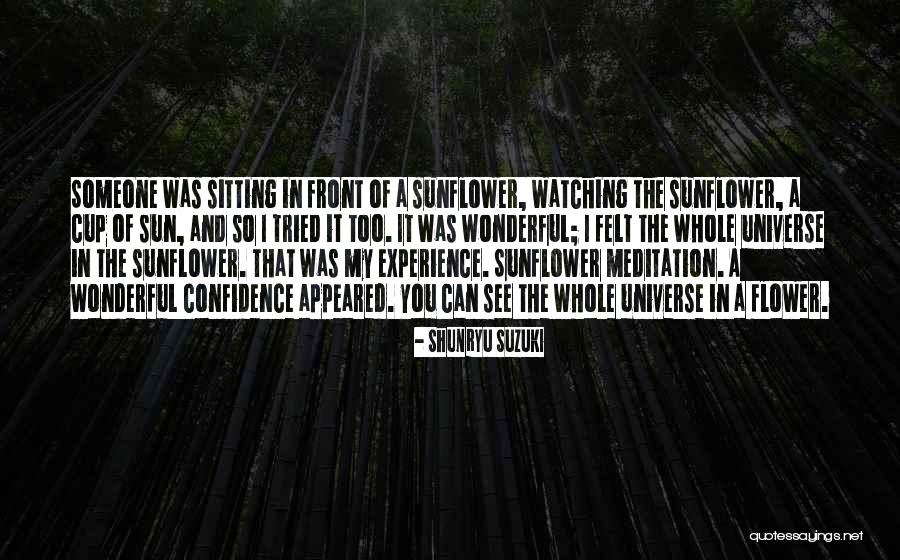 Sunflower Quotes By Shunryu Suzuki