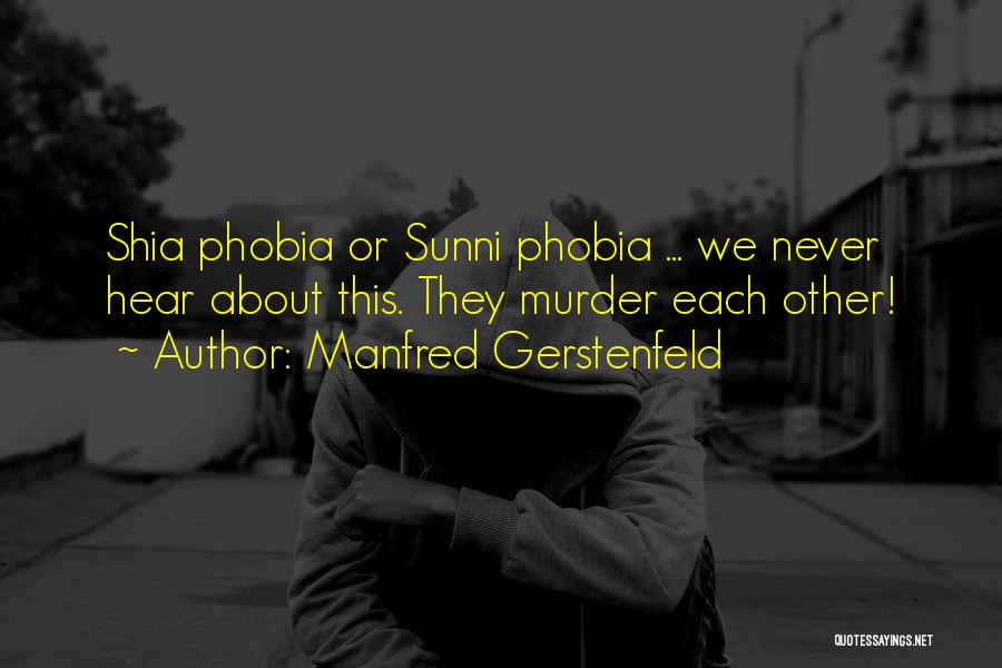 Sunni Quotes By Manfred Gerstenfeld