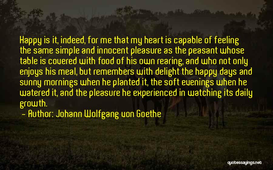 Sunny Days Quotes By Johann Wolfgang Von Goethe