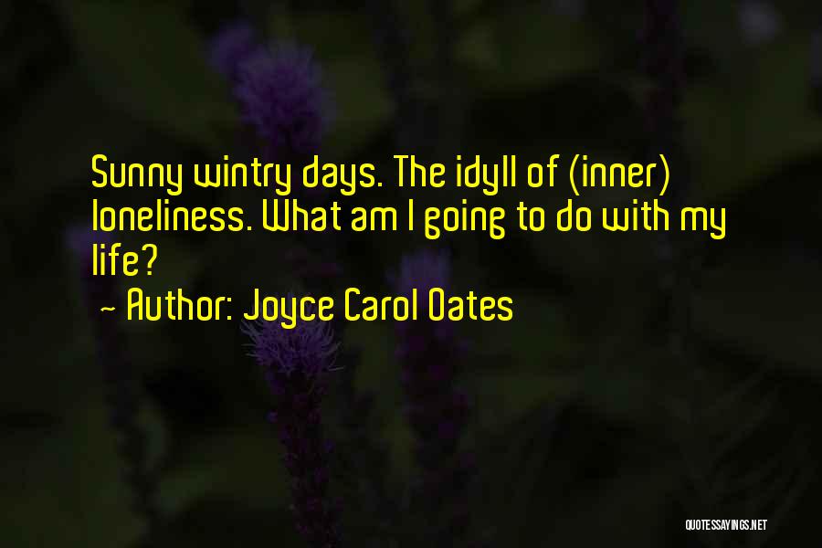 Sunny Days Quotes By Joyce Carol Oates