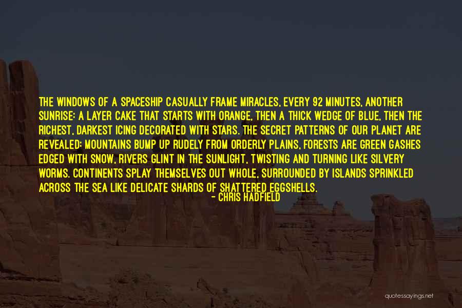 Sunrise In The Mountains Quotes By Chris Hadfield Sunrise In The Mountains Quotes By Chris Hadfield