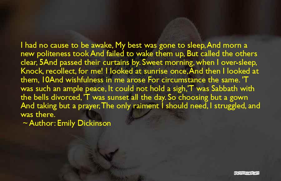 Sunrise New Day Quotes By Emily Dickinson