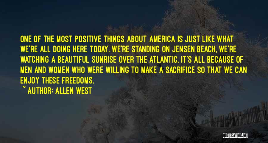 Sunrise On The Beach Quotes By Allen West