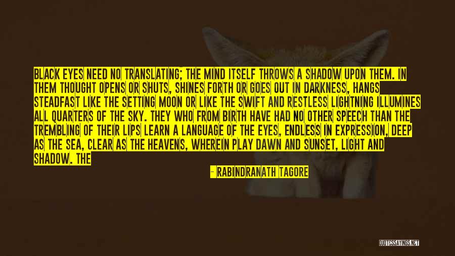 Sunset And Shadow Quotes By Rabindranath Tagore