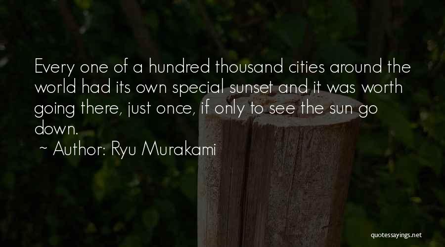 Sunset And Travel Quotes By Ryu Murakami