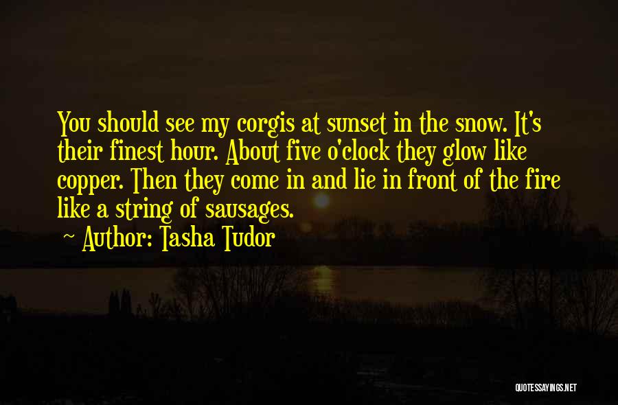 Sunset Glow Quotes By Tasha Tudor