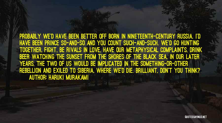 Sunset On The Sea Quotes By Haruki Murakami