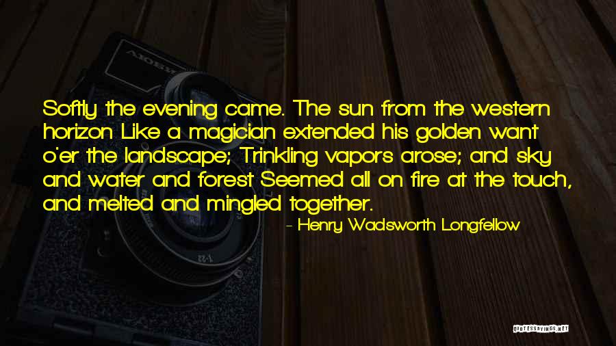 Sunset Over Water Quotes By Henry Wadsworth Longfellow