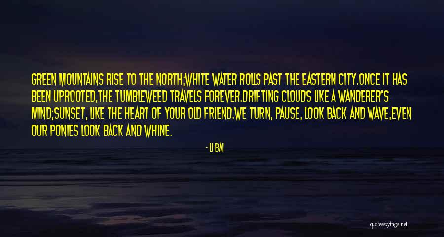 Sunset Over Water Quotes By Li Bai Sunset Over Water Quotes By Li Bai