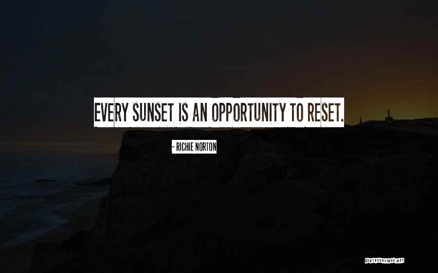 Sunset Quotes Quotes By Richie Norton