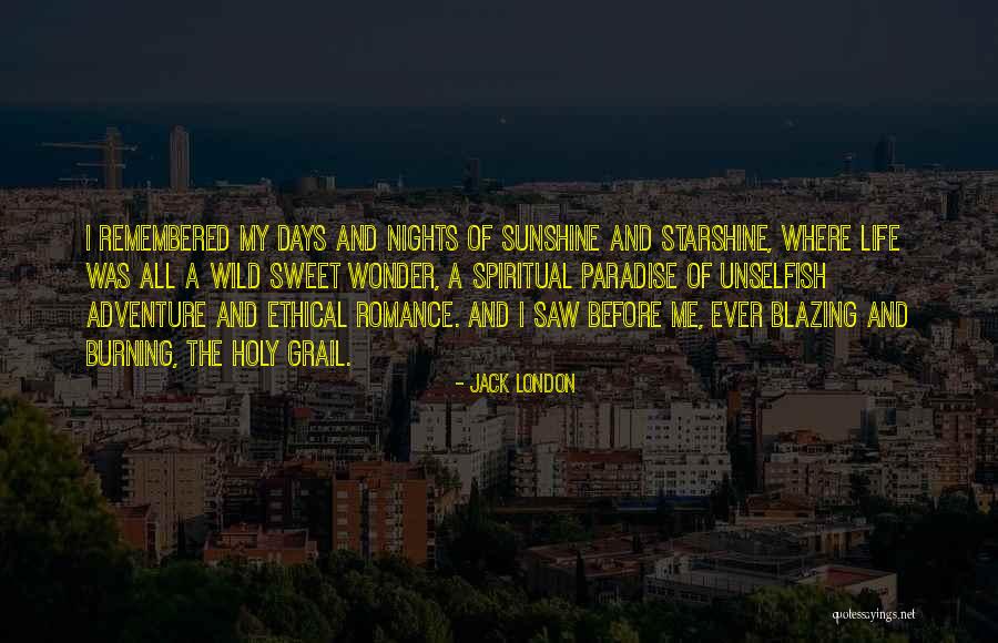 Sunshine And Life Quotes By Jack London