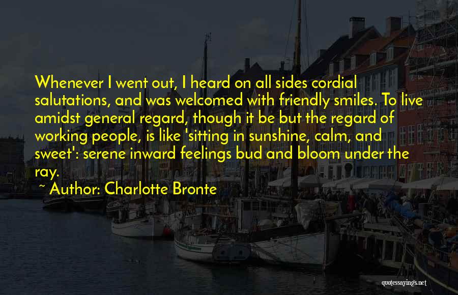 Sunshine And Smiles Quotes By Charlotte Bronte