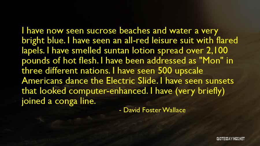 Suntan Quotes By David Foster Wallace Suntan Quotes By David Foster Wallace