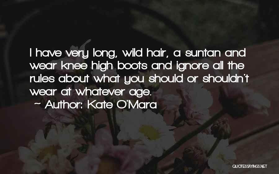 Suntan Quotes By Kate O'Mara