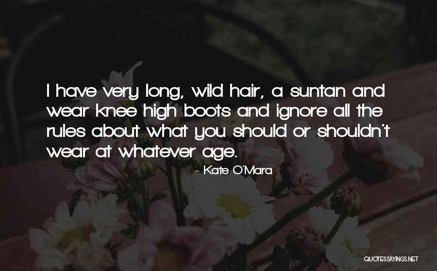 Suntan Quotes By Kate O'Mara