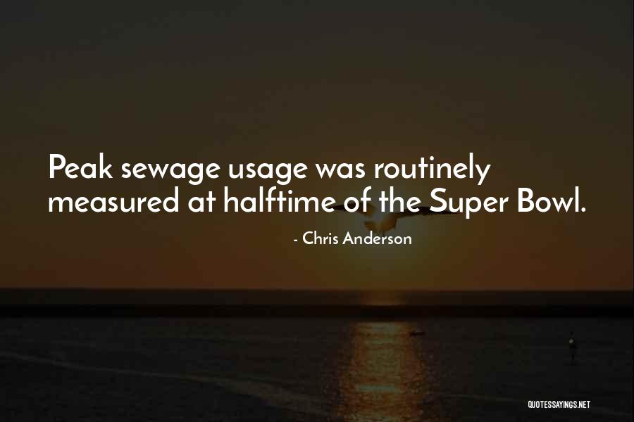 Super Bowl Halftime Quotes By Chris Anderson