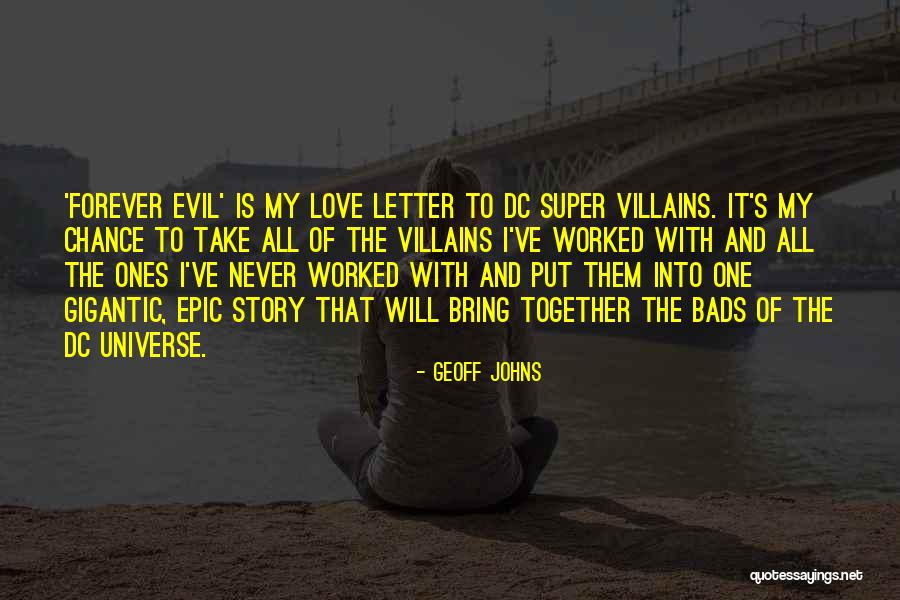 Super Story Quotes By Geoff Johns