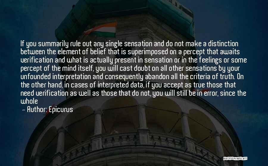 Superimposed Quotes By Epicurus