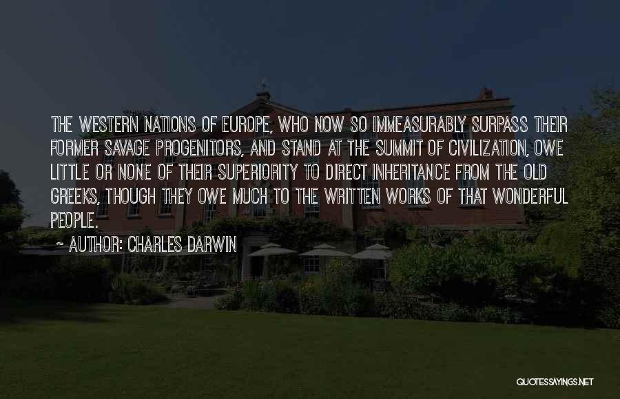 Superiority Quotes By Charles Darwin