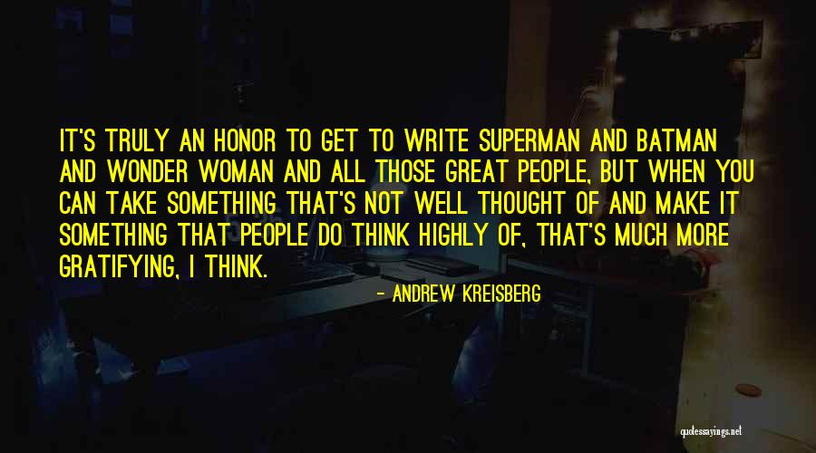 Superman Wonder Woman Quotes By Andrew Kreisberg