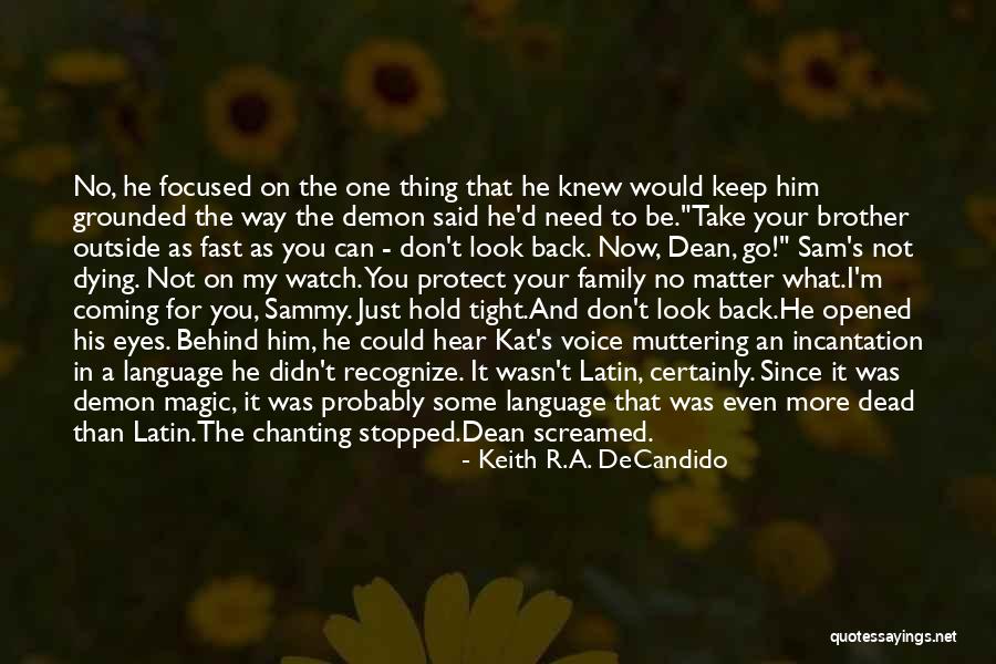 Supernatural Sam And Dean Brother Quotes By Keith R.A. DeCandido Supernatural Sam And Dean Brother Quotes By Keith R.A. DeCandido