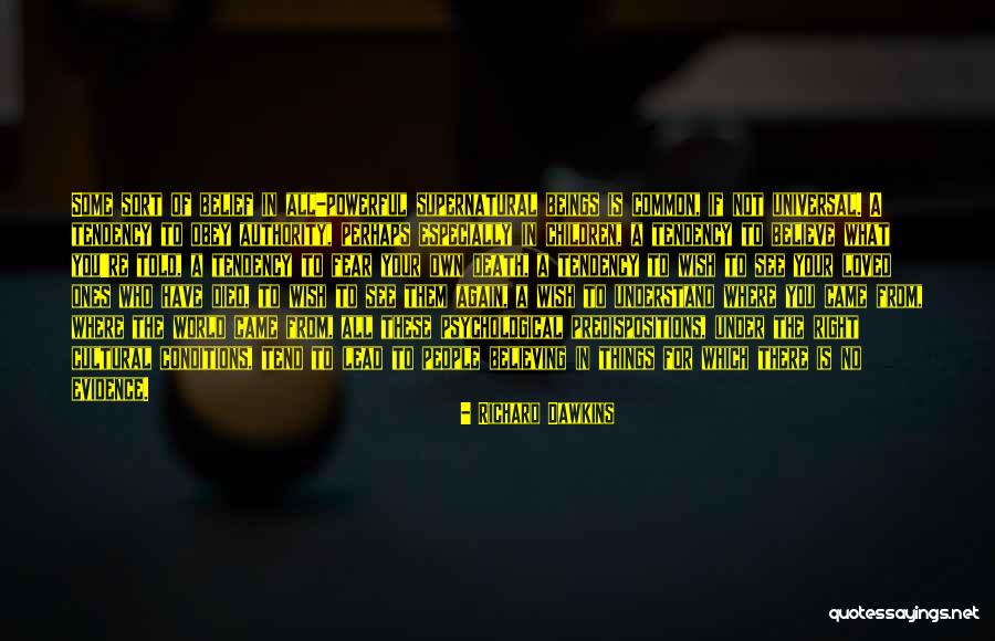 Supernatural Things Quotes By Richard Dawkins