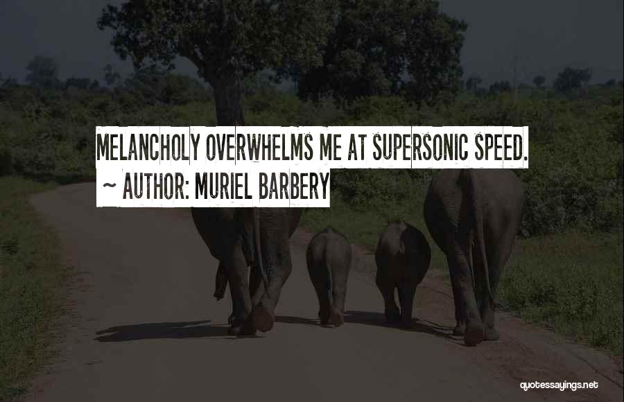 Supersonic Speed Quotes By Muriel Barbery