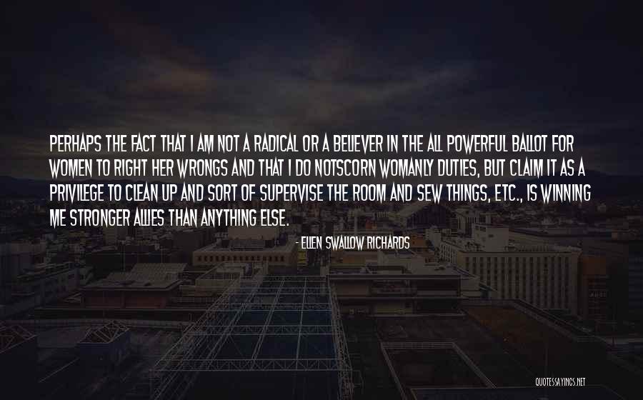 Supervise Quotes By Ellen Swallow Richards Supervise Quotes By Ellen Swallow Richards